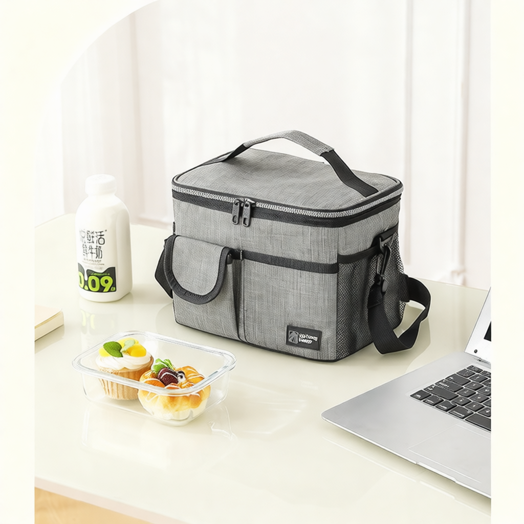 Food Storage In Cooler - 多機能二重層断熱クーラーバッグ大型食品保存ポーチ屋外ピクニックキャンプ旅行用