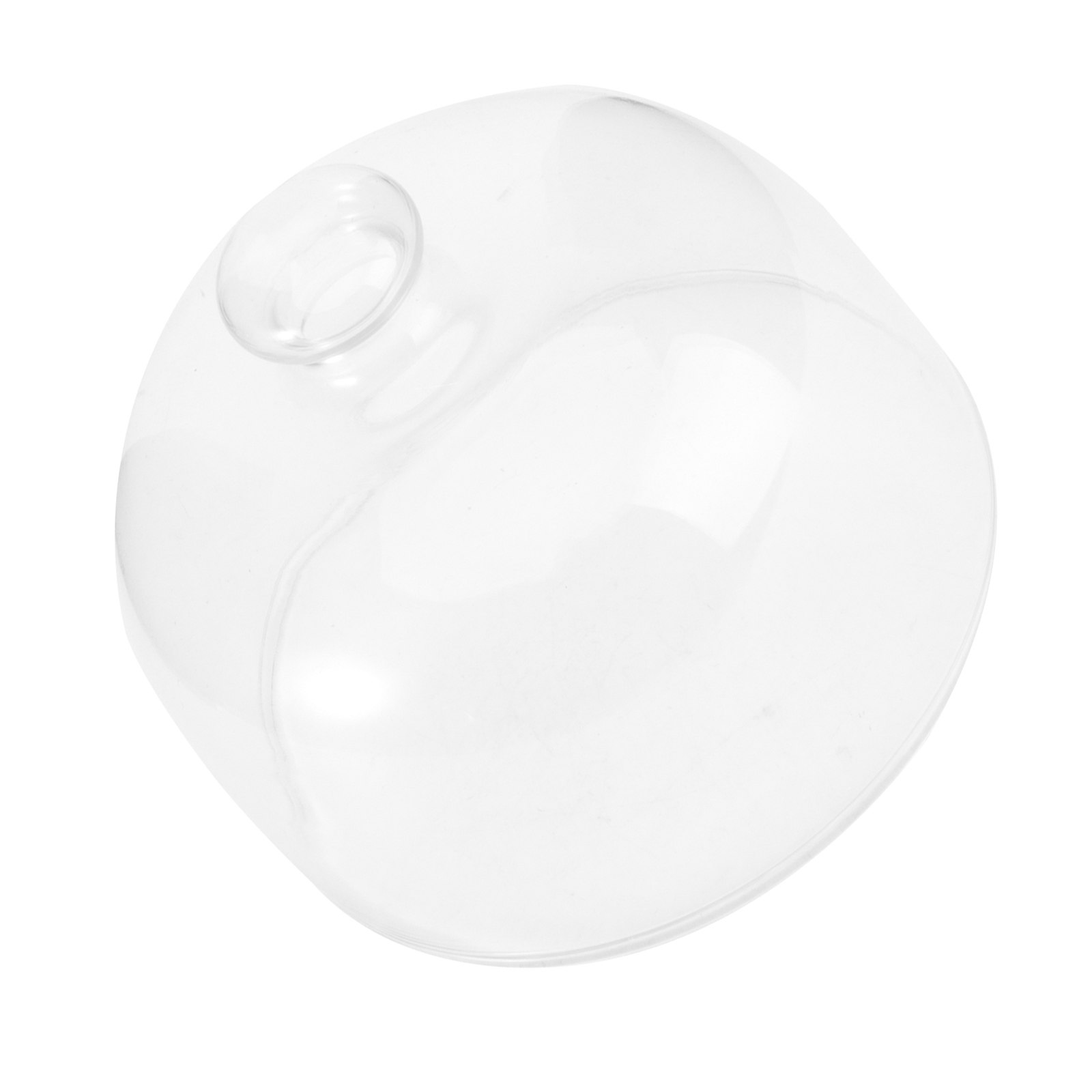 Food Storage Glass Round - 1 個クリアケーキドームガラスカバー直径 13 センチメートル高さ 11 センチメートル防塵食品保存カバーラウンドハンドル保護透明