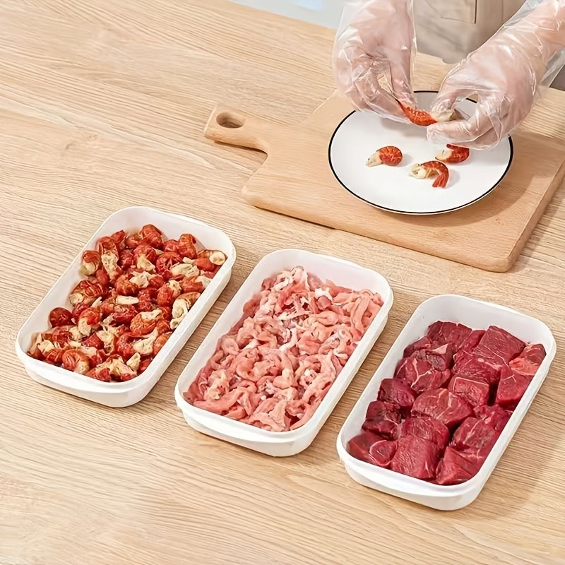 Food Storage Box Plastic - 1/3/10PC ポータブル冷蔵庫肉鮮度保持ボックス食品保存容器冷凍フルーツ保管用キッチンキッチン