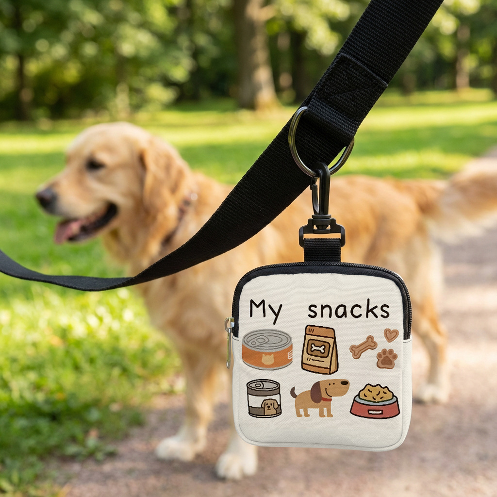 Food Storage Zipper Bags - 新しい漫画風の猫用フードバッグ、犬の足跡柄のドッグフードバッグ、動物用スナックバッグ、外出用携帯ドッグフードバッグ、ペット用スナックバッグ