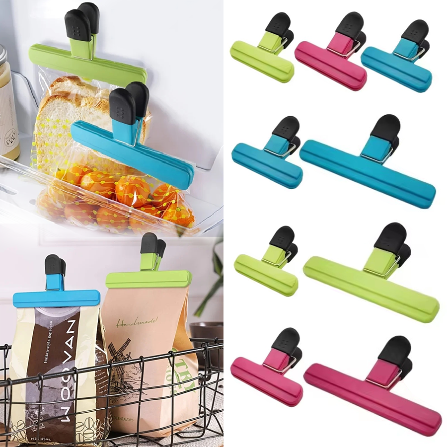 Food Storage Organization - 3-12 個多目的シールクリップ耐久性のあるキッチンスナックホルダー食品バッグクリップ収納オーガナイザー防湿性と漏れ防止