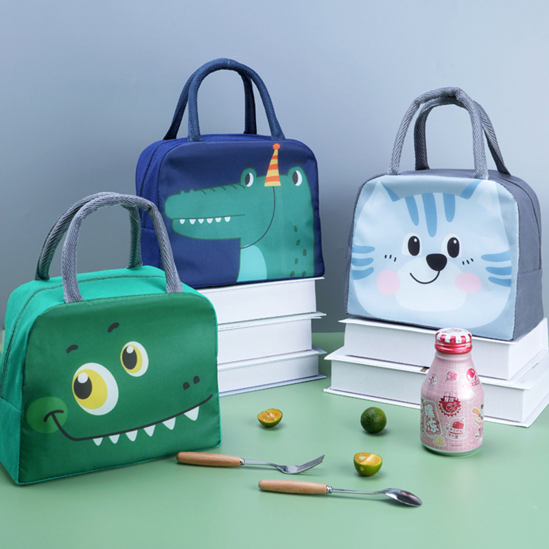 Food Storage Zipper Bags - 子供のための漫画のクーラーランチバッグ,アルミサーマル,オックスフォードランチボックス,防水,ナイロン,ポータブル,ジッパー,食品,新鮮でかわいい
