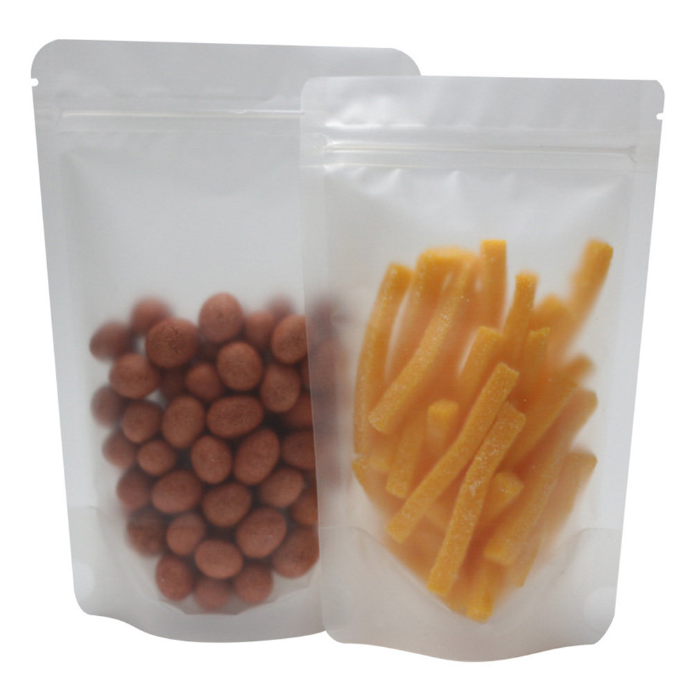Food Storage Plastic Bag - 100枚入り 自己密封式 透明プラスチック保存袋 プレミアム食品グレード 食品・スナック用シールバッグ