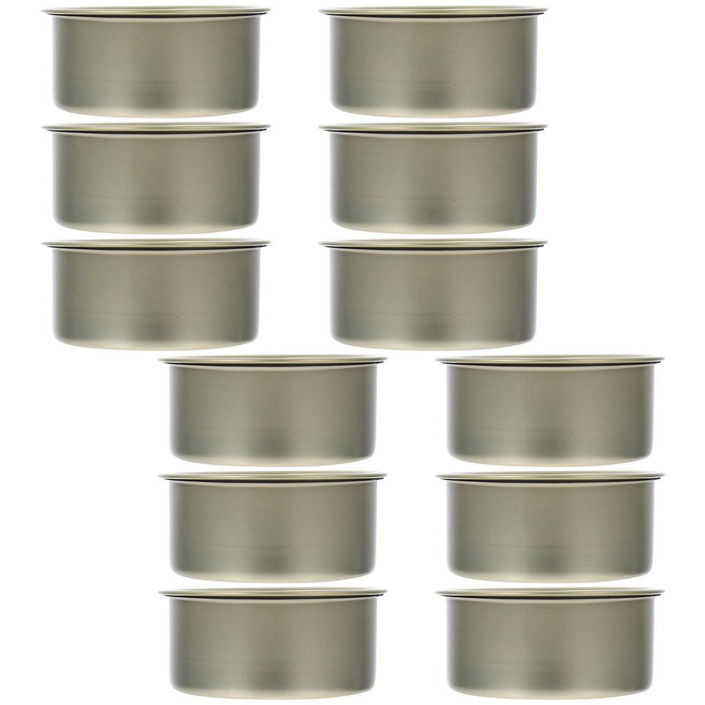 Food Storage Plastic Container - 12個入り密封ブリキ容器 空き缶 デザートケーキ クッキー ホリデーギフト ジュエリー