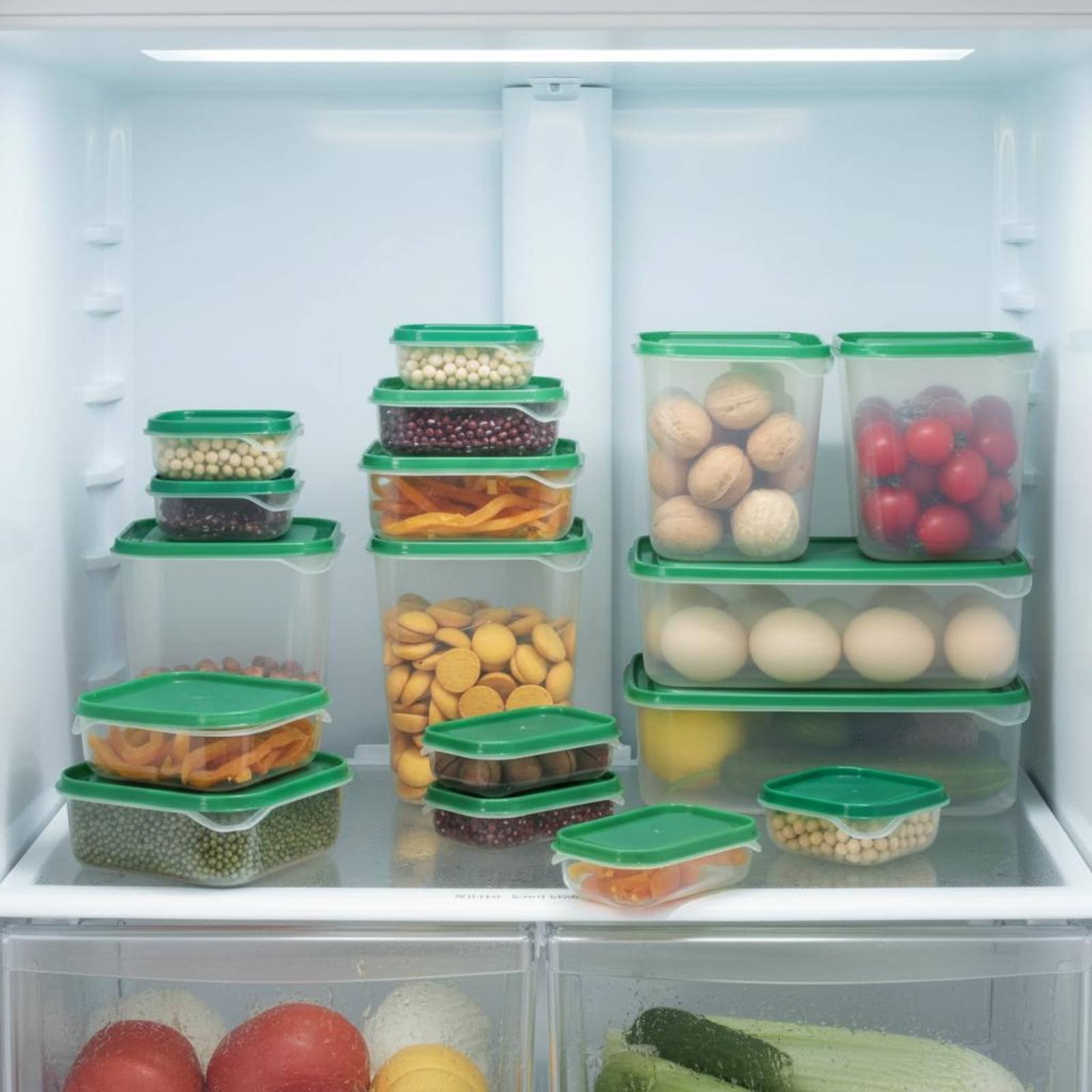 17個入り冷蔵庫収納ボックスセット、漏れ防止プラスチック食品 - Food Storage Box Plastic のレビューと価格
