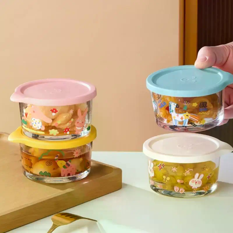 丸型食品保存容器ガラスピクルス密封瓶冷蔵庫果物野菜保存瓶 - Food Storage Glass Round のレビューと価格