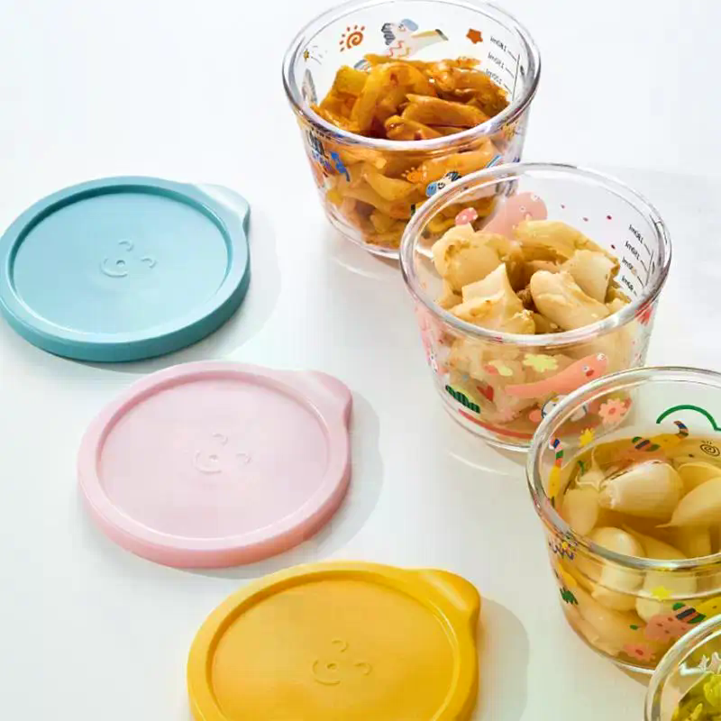丸型食品保存容器ガラスピクルス密封瓶冷蔵庫果物野菜保存瓶 - Food Storage Glass Round のレビューと価格