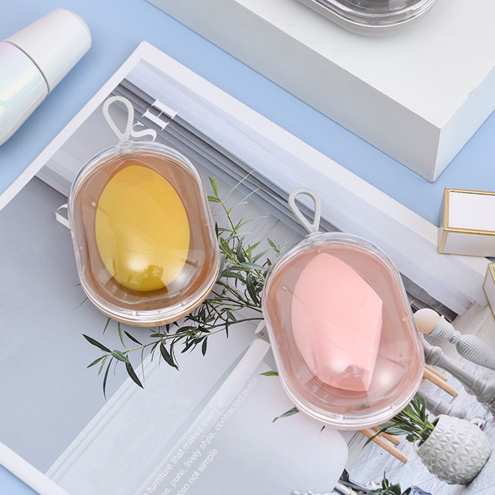 4個入りのおしゃれなメイクアップエッグ収納ボックス、小型軽量 - Egg Storage Holder のレビューと価格