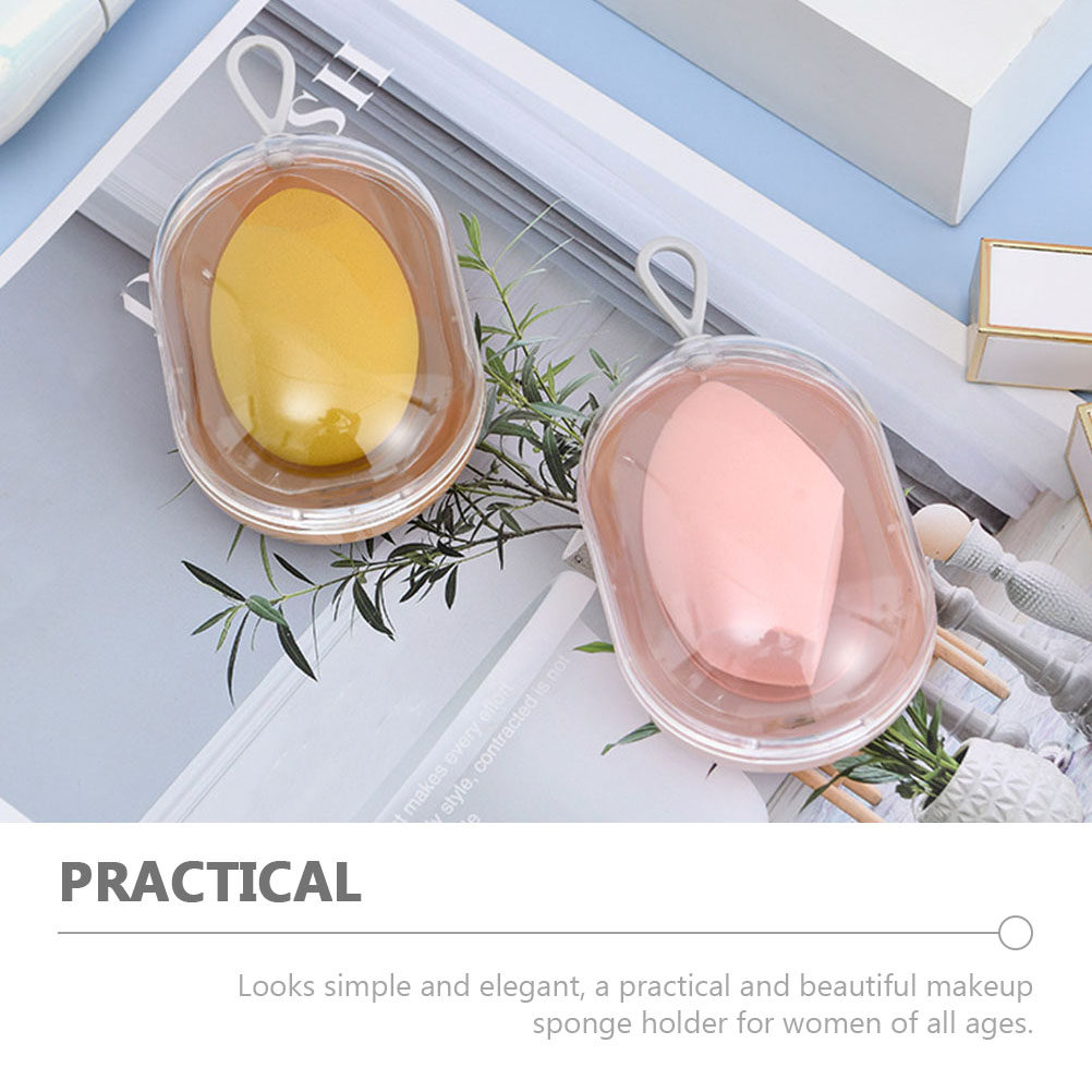 4個入りのおしゃれなメイクアップエッグ収納ボックス、小型軽量 - Egg Storage Holder のレビューと価格