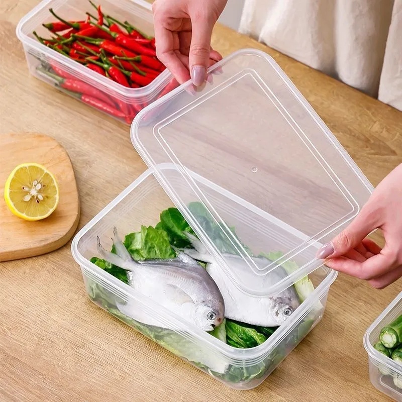 肉や野菜用の冷蔵庫収納ボックス、鮮度保持収納ボックス、透明食 - Food Storage Box Plastic のレビューと価格