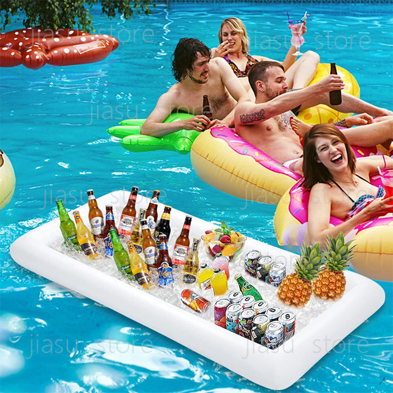多機能インフレータブルフローティングアイス クーラー トレイ - Food Storage In Cooler のレビューと価格