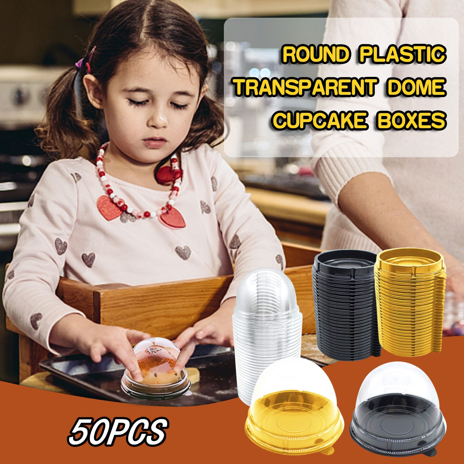 ケーキボックスコンテナホルダー丸型プラスチック透明ドーム50 - Egg Storage Holder のレビューと価格