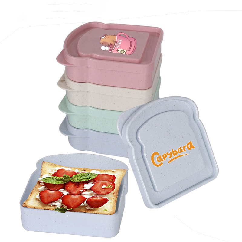 カピバラサンドイッチ食品保存ケースコンテナサラダフルーツスナ - Food Storage Box Plastic のレビューと価格