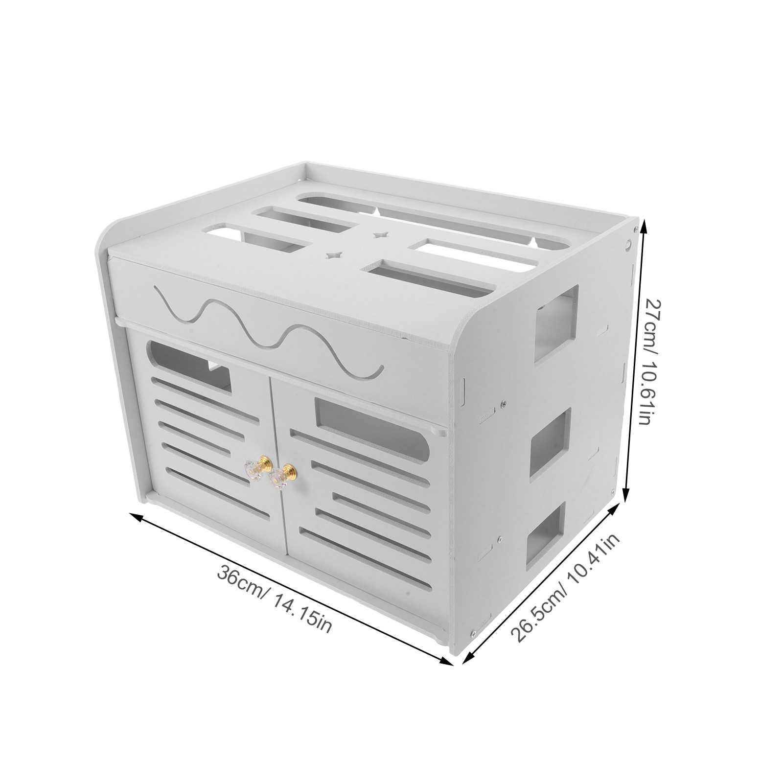 3層WiFiルーター収納ボックスワイヤレスルーターオーガナイ - Food Storage Box Plastic のレビューと価格