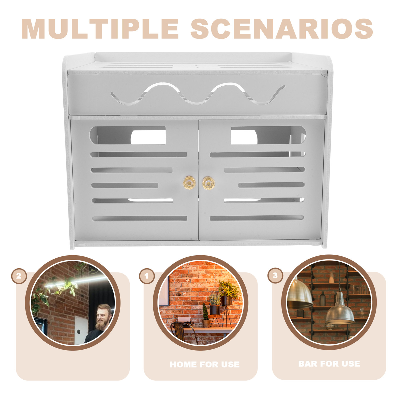 3層WiFiルーター収納ボックスワイヤレスルーターオーガナイ - Food Storage Box Plastic のレビューと価格