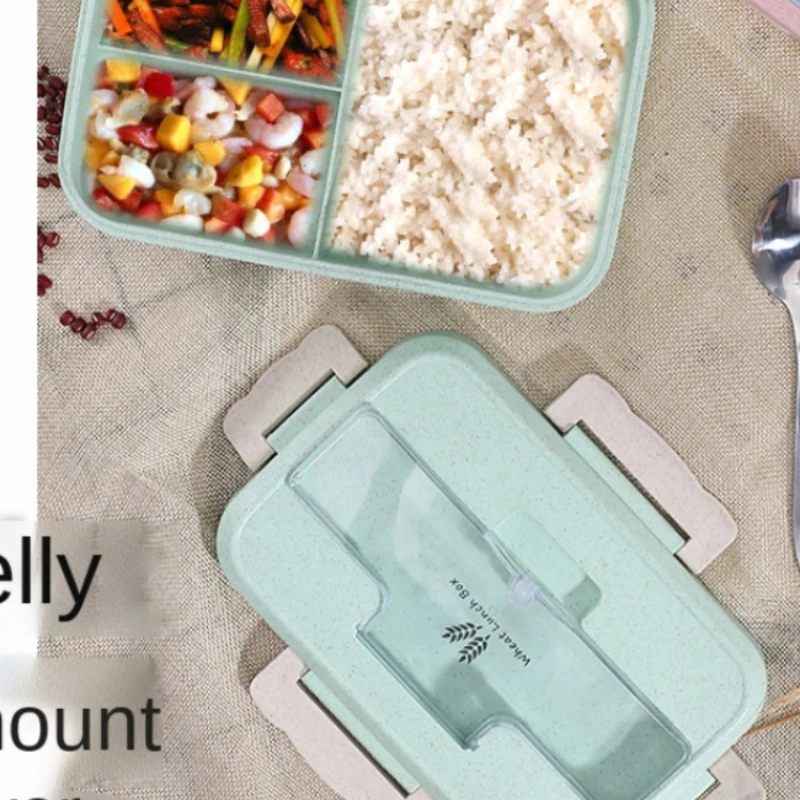 小麦麦わら電子弁当箱、食器、食品保存容器、子供、学校、オフィ - Food Storage Plastic Bag のレビューと価格