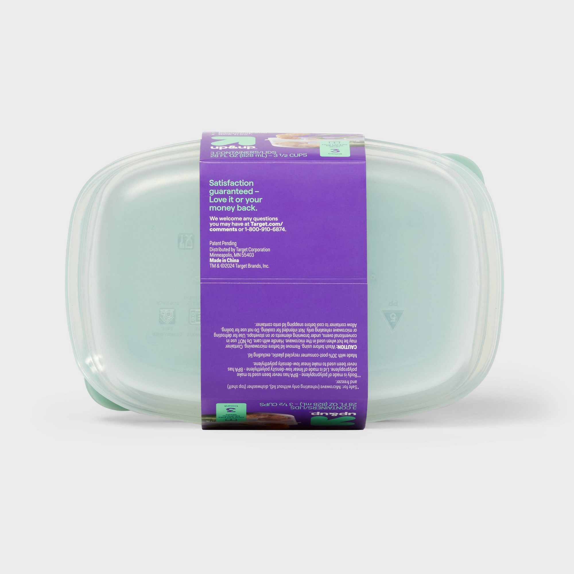 3個入り透明プラスチック製分割長方形食品保存容器、スナップ蓋 - Food Storage Prep Containers のレビューと価格