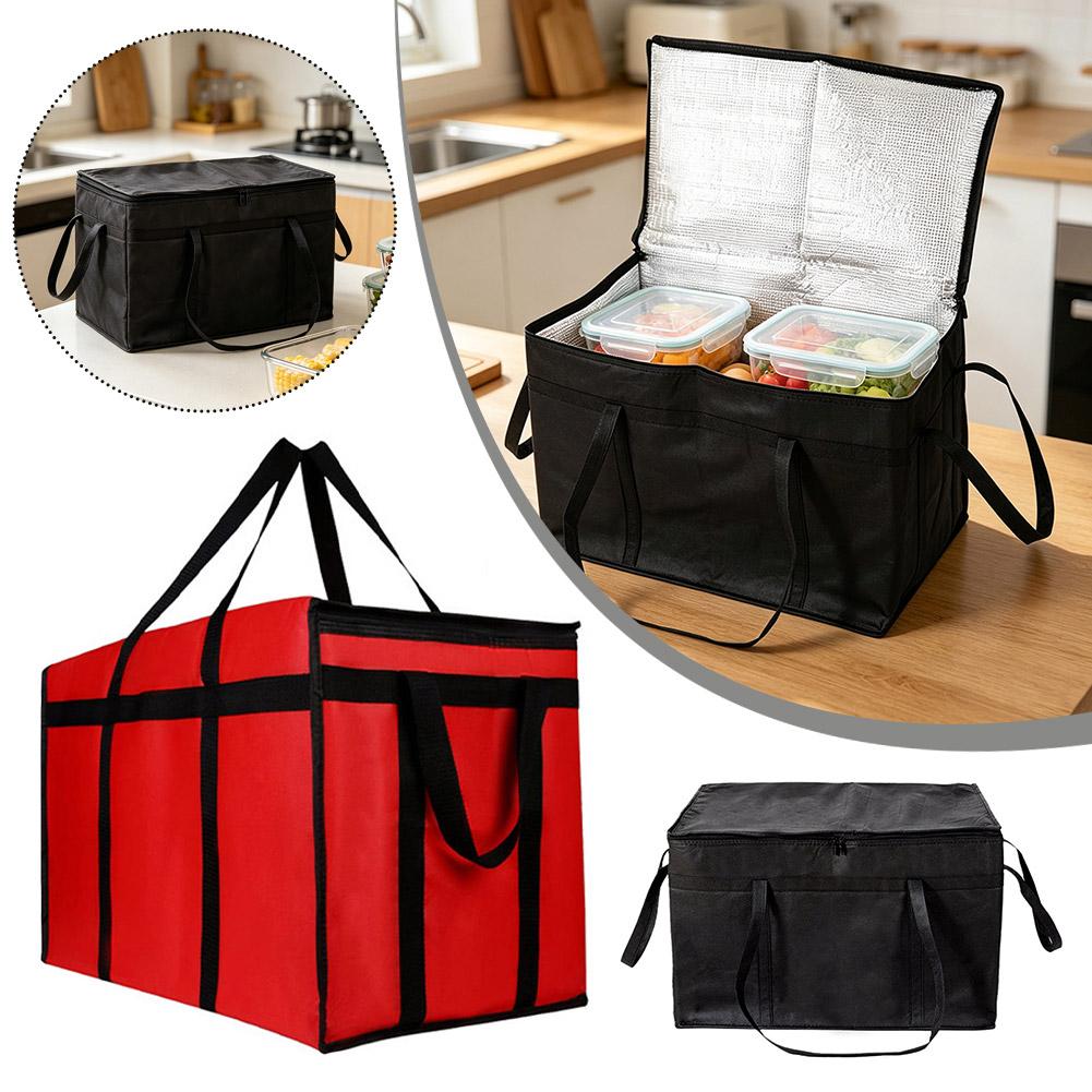 断熱保温トートバッグ 大容量クーラーバッグ 配達用ジッパー付 - Food Storage Zipper Bags のレビューと価格