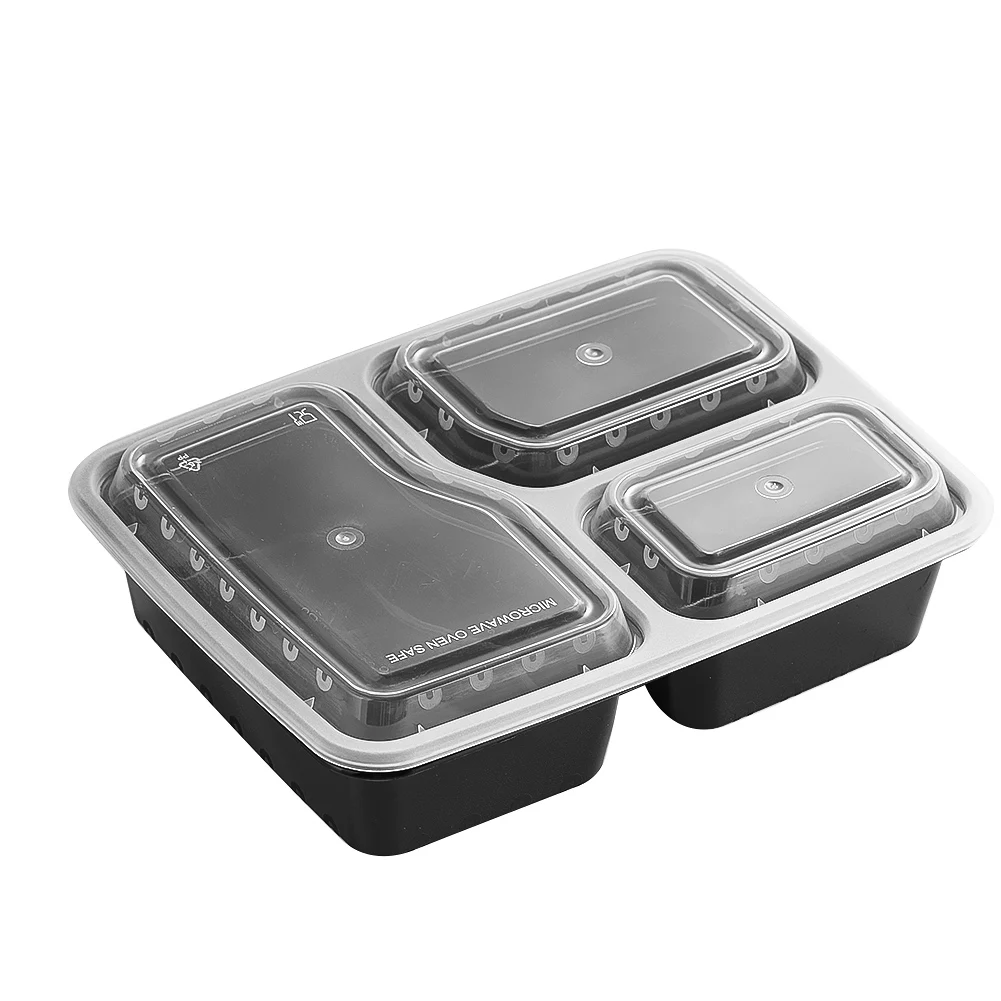 7パック 3コンパートメント 食事準備コンテナ 極厚食品保存 - Food Storage Prep Containers のレビューと価格