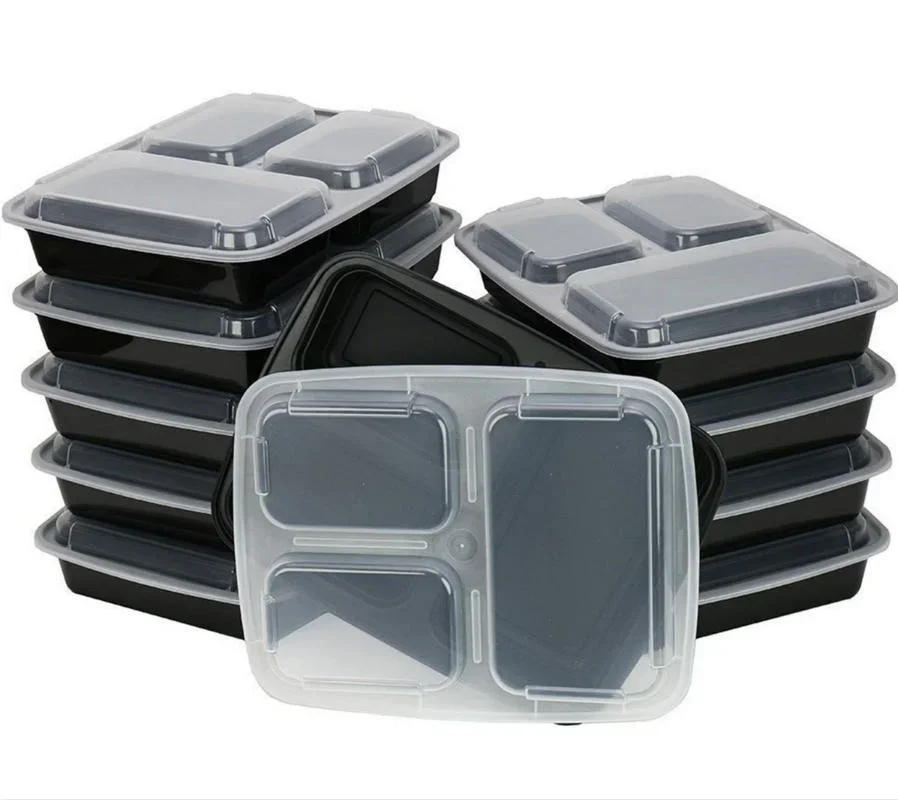 7パック 3コンパートメント 食事準備コンテナ 極厚食品保存 - Food Storage Prep Containers のレビューと価格