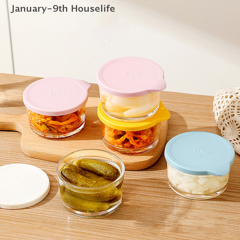 電子レンジ対応ラウンド食品保存容器高ホウケイ酸ガラスピクルス - Food Storage Glass Round のレビューと価格