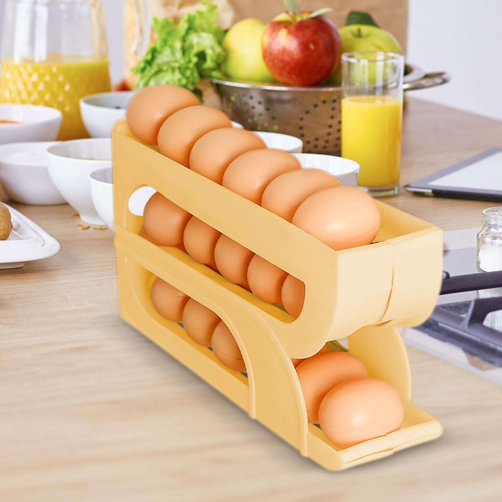 自動卵回転式ラック 新型家庭用キッチン専用 卵回転式ラック  - Egg Storage Holder のレビューと価格