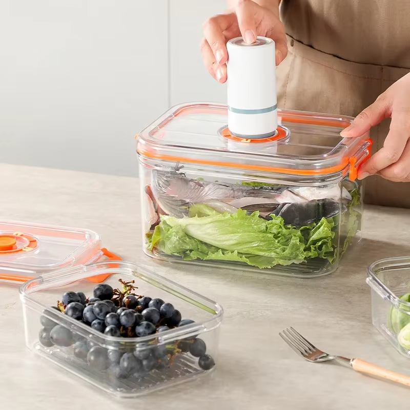 真空保存ボックス 冷蔵庫 密閉容器 電子レンジ対応 透明食品 - Food Storage Canister のレビューと価格