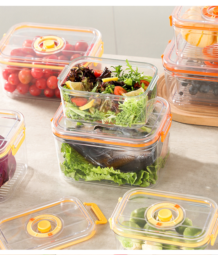 真空保存ボックス 冷蔵庫 密閉容器 電子レンジ対応 透明食品 - Food Storage Canister のレビューと価格