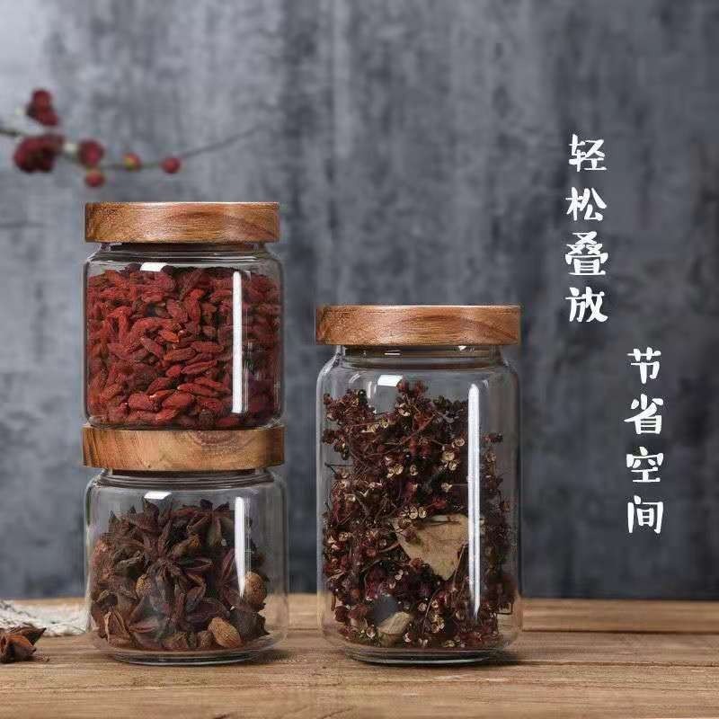 丸いガラス管ジャーacia,ガラスの瓶,密閉されたガラスの瓶 - Food Storage Glass Round のレビューと価格