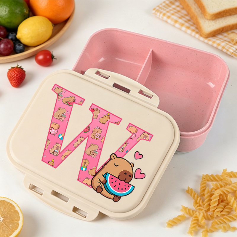 カピバラ大容量弁当箱 男の子 女の子向け アニメ漫画プリント - Food Storage Plastic Bag のレビューと価格
