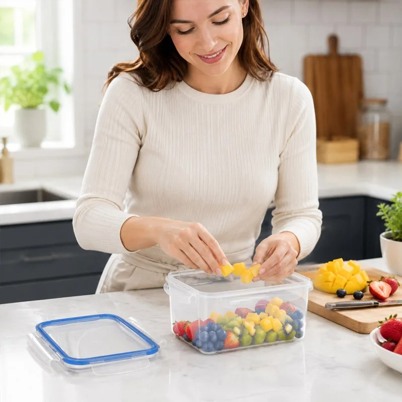 4サイズ冷蔵庫収納ボックス食品プラスチック製鮮度保持冷蔵庫プ - Food Storage Box Plastic のレビューと価格