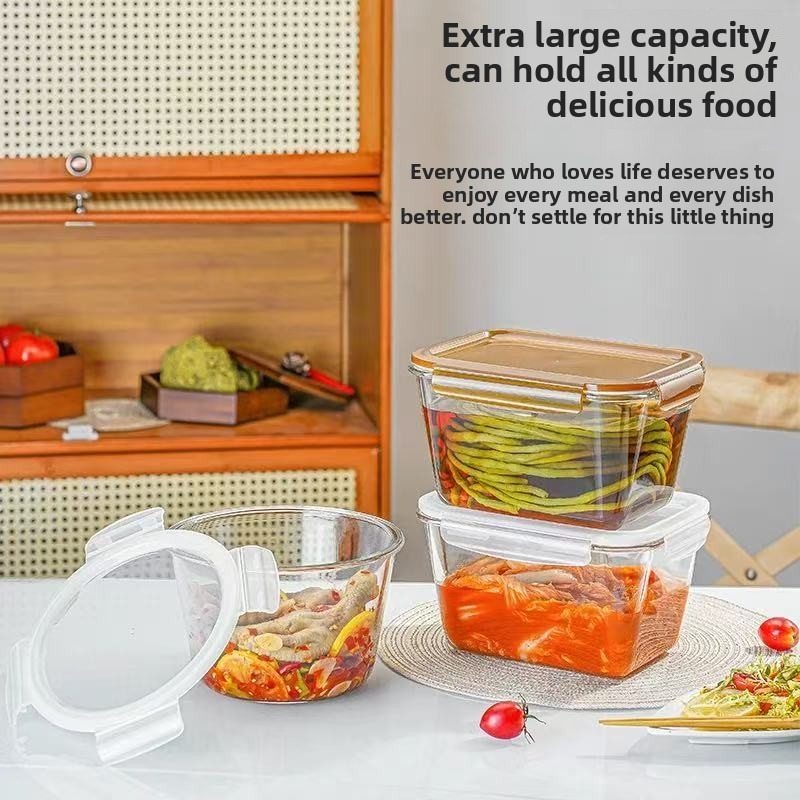 大容量ガラス製食品保存容器（蓋付き）、ホウケイ酸ガラス製ミー - Food Storage Prep Containers のレビューと価格