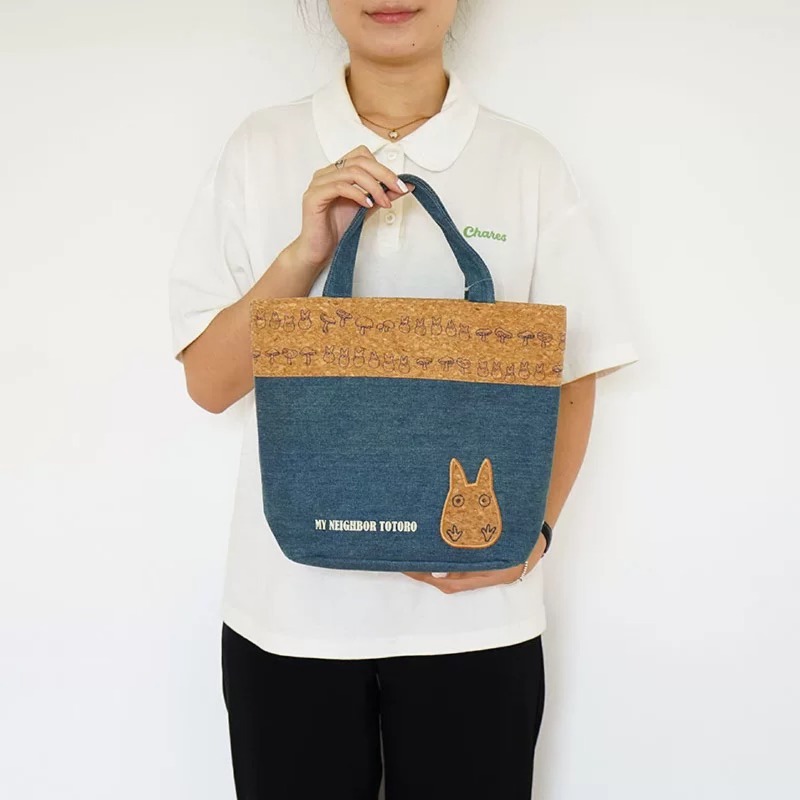 新しいとなりのトトロデニムサーマルランチバッグかわいい漫画ポ - Food Storage In Cooler のレビューと価格