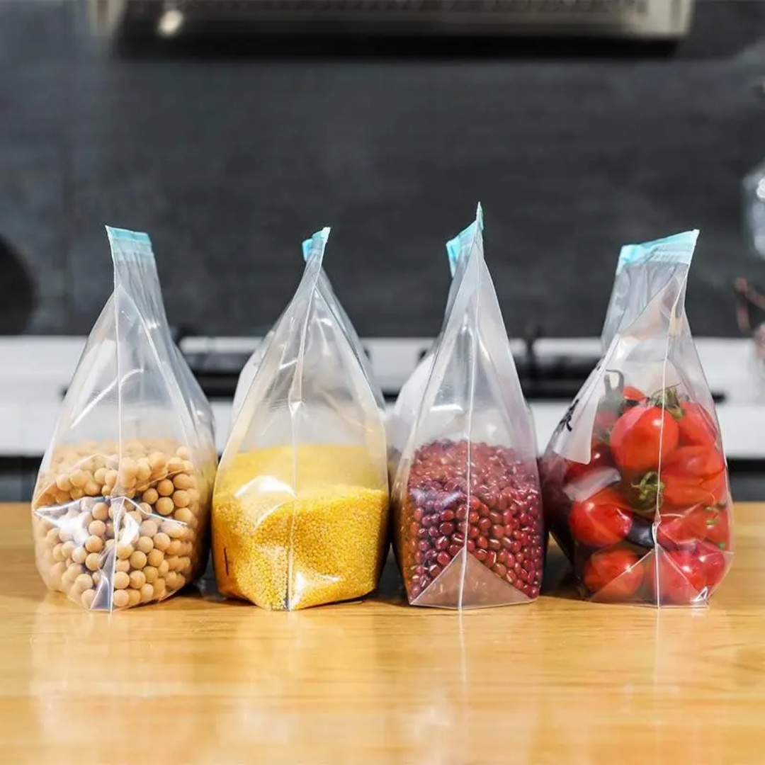 60個の再利用可能な冷蔵庫用フレッシュバッグ、キッチン必需品 - Food Storage Zipper Bags のレビューと価格