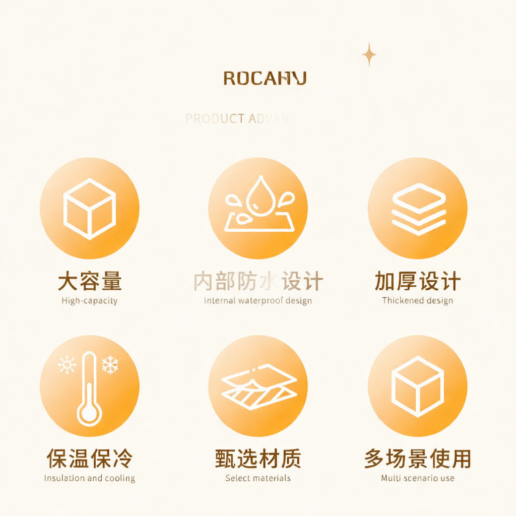 多用途二層断熱クーラーバッグオックスフォード生地ランチボック - Food Storage In Cooler のレビューと価格