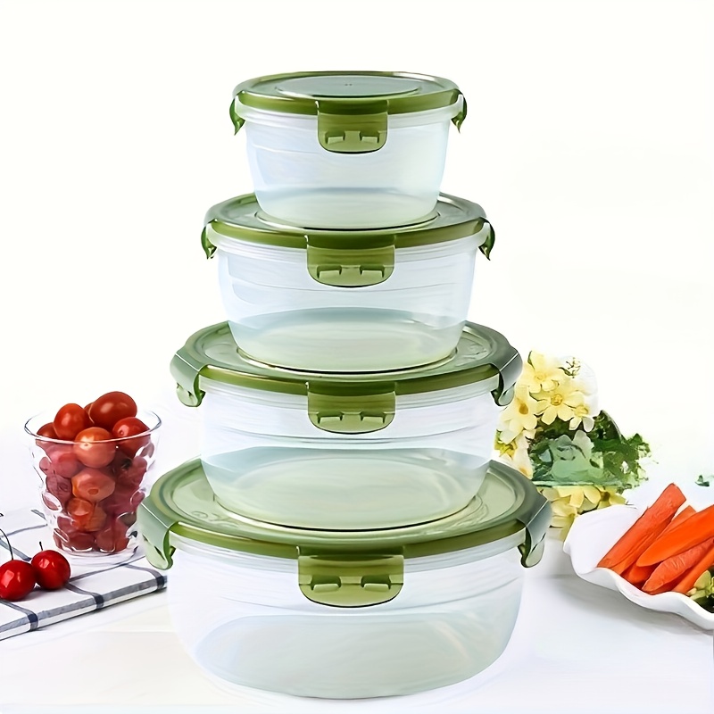 4つのプラスチック製食品保存容器、ランチボックス、食堂、キャ - Food Storage Box Plastic のレビューと価格