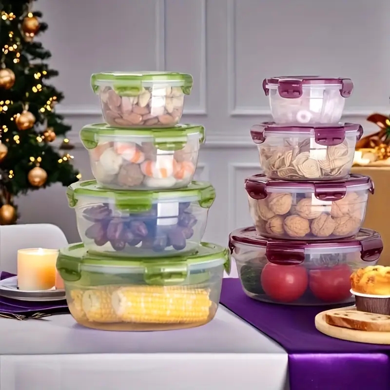 4つのプラスチック製食品保存容器、ランチボックス、食堂、キャ - Food Storage Box Plastic のレビューと価格