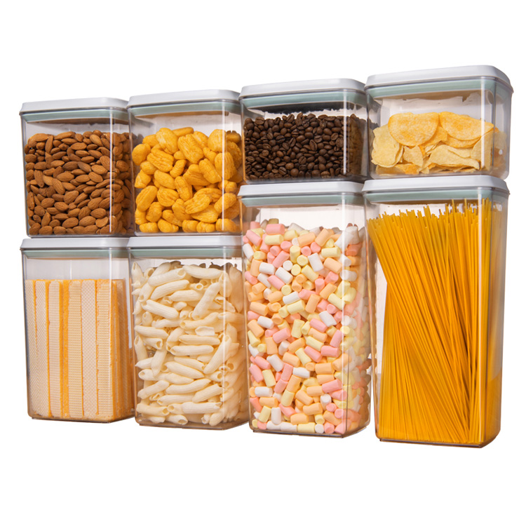 工場直送 密閉食品保存容器セット 8個 キッチンパントリー整 - Food Storage Canister のレビューと価格