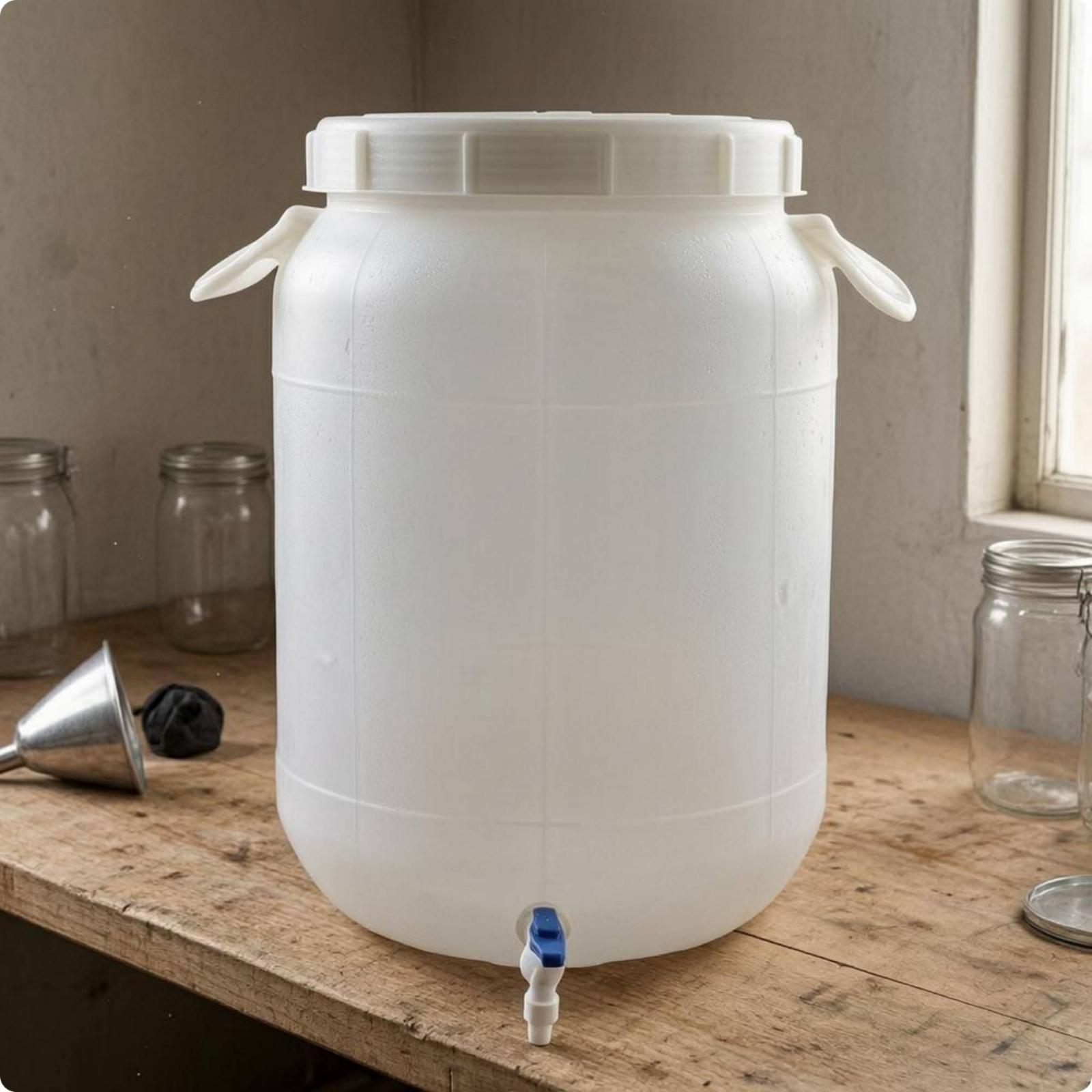 食品グレードのプラスチック製収納バレル、耐久性のある厚みのあ - Food Storage Plastic Container のレビューと価格