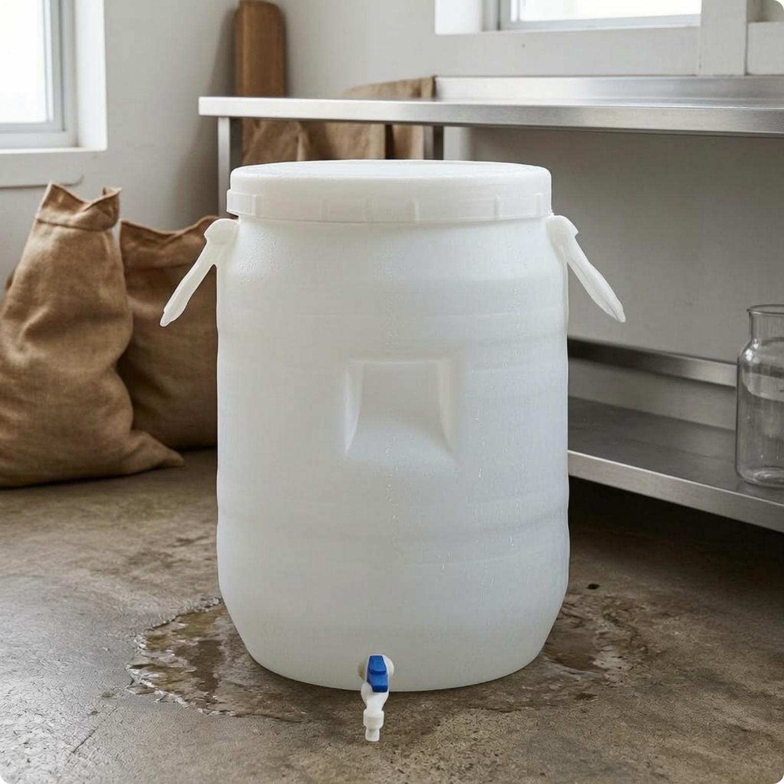 食品グレードのプラスチック製収納バレル、耐久性のある厚みのあ - Food Storage Plastic Container のレビューと価格