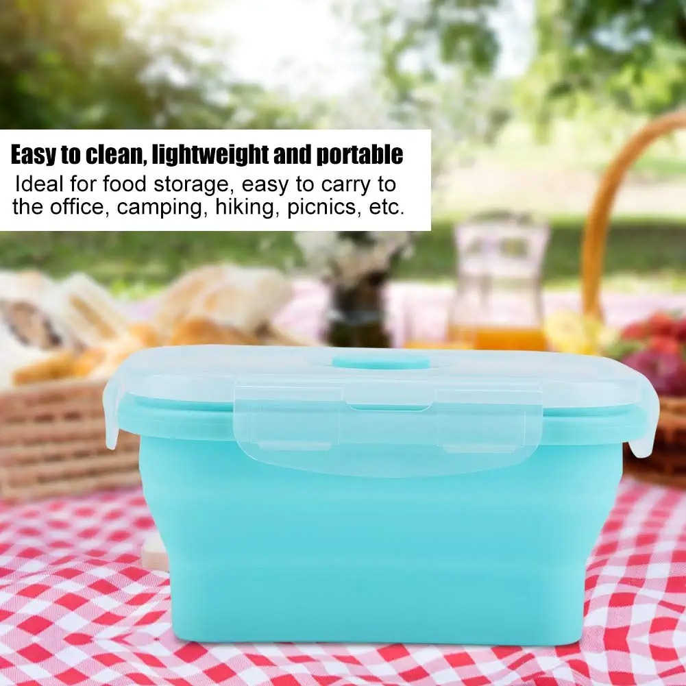 4 サイズ折りたたみシリコーン食品容器ポータブル弁当弁当箱マ - Food Storage Silicone のレビューと価格