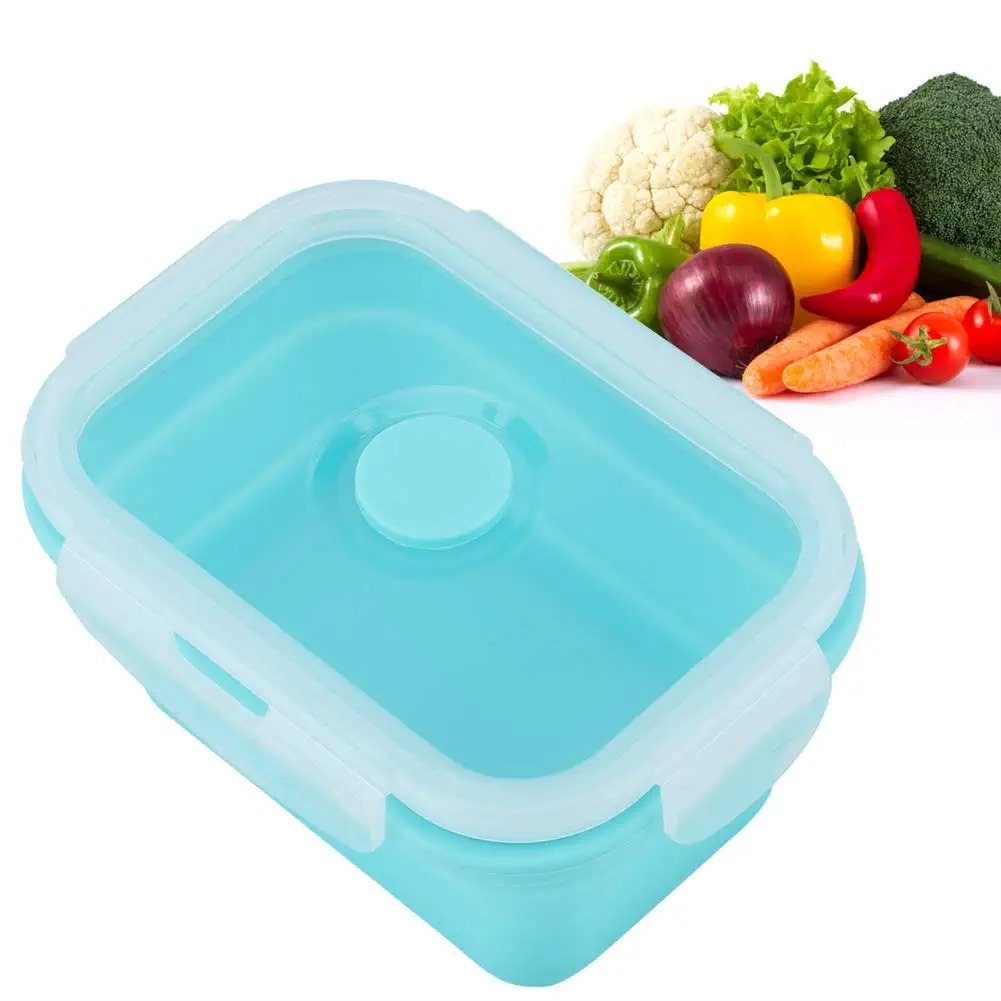 4 サイズ折りたたみシリコーン食品容器ポータブル弁当弁当箱マ - Food Storage Silicone のレビューと価格