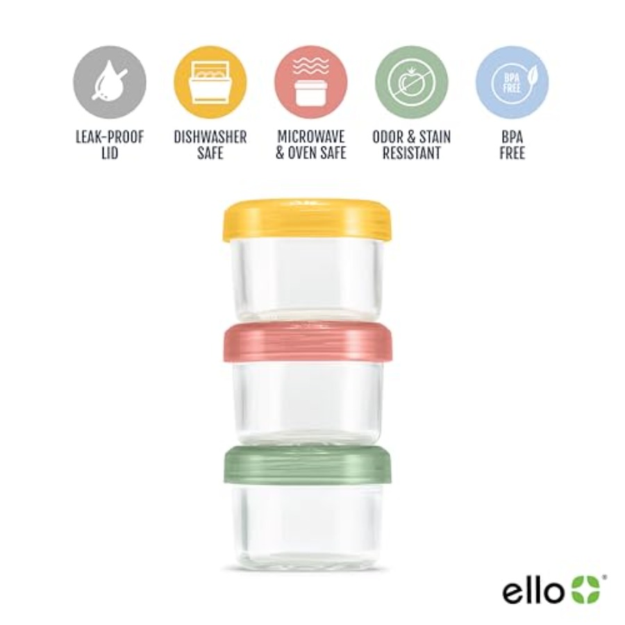 カラーロックガラス製ミールプレップセット、漏れ防止ガラス製食 - Food Storage Plastic Container のレビューと価格