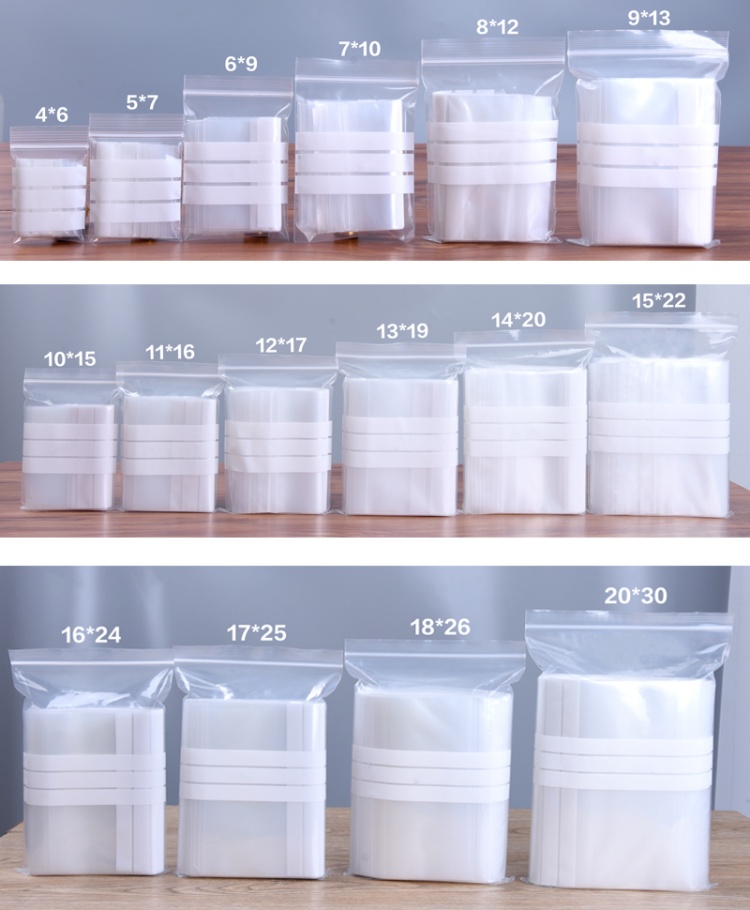 200枚入りPE透明プラスチック製ジップロック包装袋DIYロ - Food Storage Plastic Bag のレビューと価格