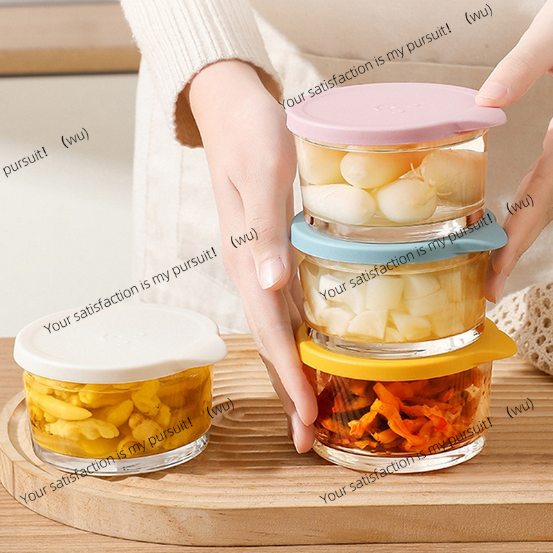 丸い食品保存容器 高ホウケイ酸ガラス 密閉ジャー 蓋付き 電 - Food Storage Glass Round のレビューと価格
