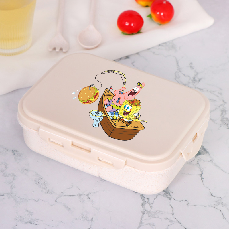 新しいスポンジボブスクエアパンテッドランチボックスアニメ漫画 - Food Storage System のレビューと価格