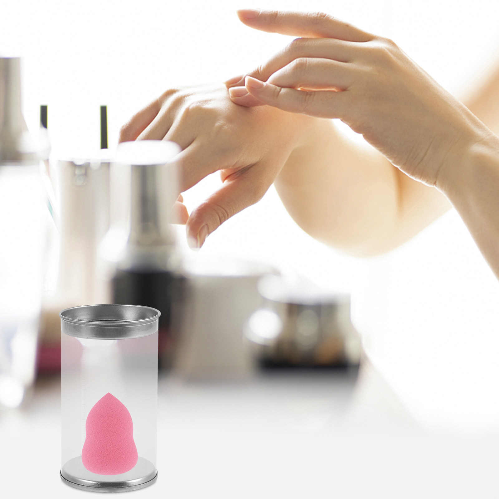 10 個メイクアップコットンパッドオーガナイザースポンジホル - Egg Storage Holder のレビューと価格