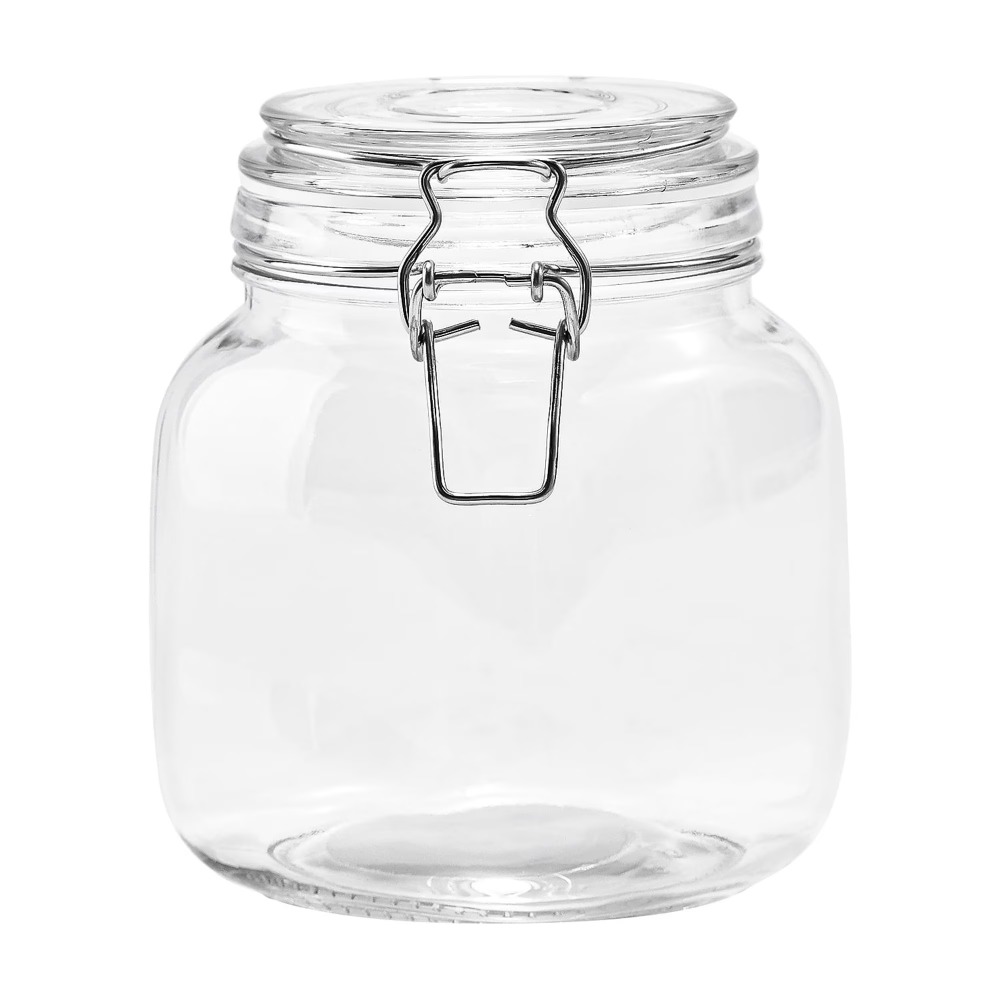 メインステイズ 38オンス ガラス製食品保存容器 ロック式密 - Food Storage Canister のレビューと価格