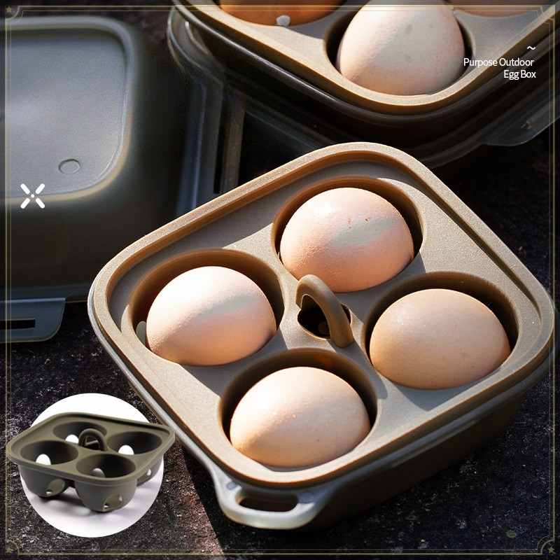 卵収納ボックス 2 in 1 ポータブル耐衝撃性 吊り下げ穴 - Egg Storage Holder のレビューと価格