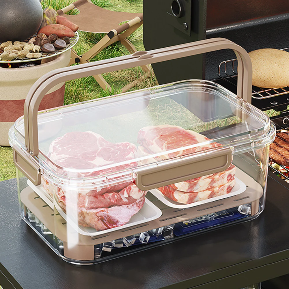 ポータブル食品保存容器 大容量 気密鮮度ボックス 排水プレー - Food Storage Box Plastic のレビューと価格